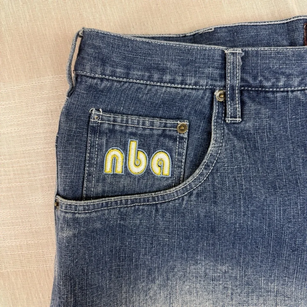Vintage UNK Denim‎ NBA Men's Shorts Denver Nuggets Carmelo Anthony #15 Baggy Y2K